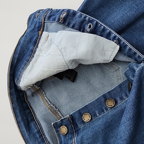 ⭐️3/ $30⭐️ Wax Jean Los Angeles California Blue Denim Jean Mini Skirt Size S - Picture 6 of 15